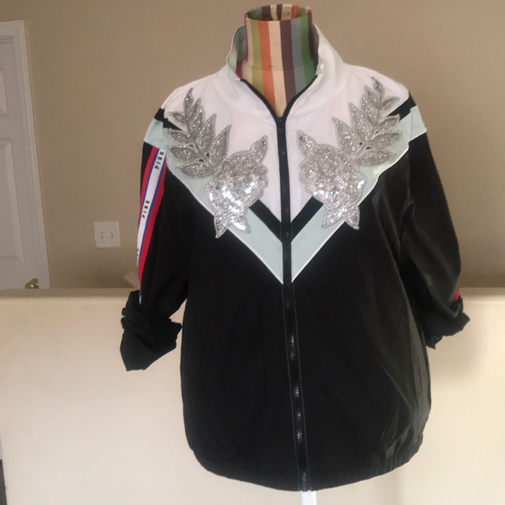 PINK anorak sequence full zip